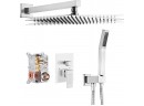 Chrome 12' Rainfall Shower Head Complete Shower System With Rough-in Valve