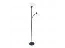 Simple Designs LF2000-BLK Mother-Daughter Floor Lamp With Reading Light