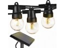 2 Brightech Ambience Pro Solar Powered LED String Lights Vintage G40 Globe Bulb For Decor 2000mah 27ft