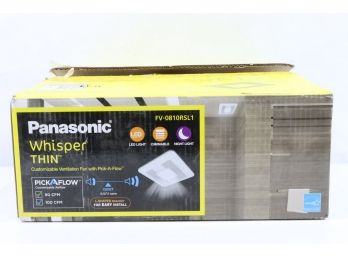 Panasonic WhisperThin Pick-A-Flow 80 Or 100 CFM Exhaust Fan With LED Light