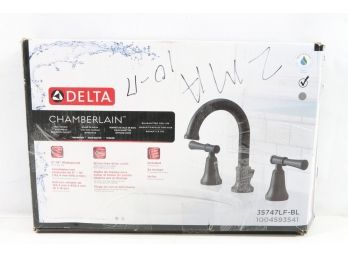Delta 35747LF-BL Chamberlain Widespread Bathroom Faucet Matte Black