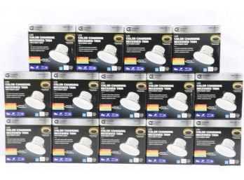 14 Commercial Electric 4 In. Color Selectable CCT Integrated LED Recessed Light Trim W Night Light
