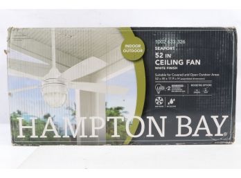 Hampton Bay Seaport 52 In. LED Indoor/Outdoor White Ceiling Fan New