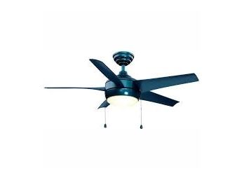 Home Decorators Windward 44 In LED BLUE Ceiling Fan New