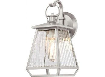 Westinghouse 6357500 Aurelie 1 Light 15' Tall Outdoor Wall Sconce Nickel