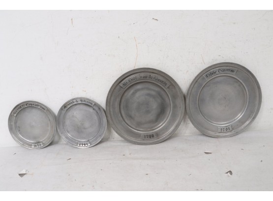 Group Of Pewter Plates