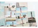 Lot Waterbury, Conn. Clock Tower & Railroad Station Postcards