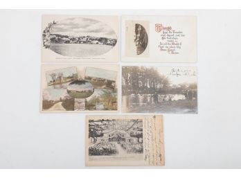 Grouping Stores, Conn. Postcards