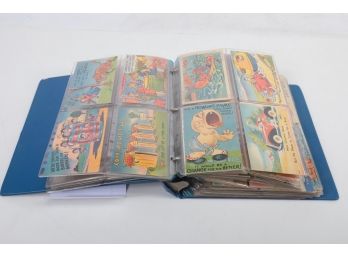 Large Collection (approximately 200) Humerous Postcards In Binder