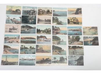 Lot Savin Rock New Haven, Conn. Beach And Related Postcards