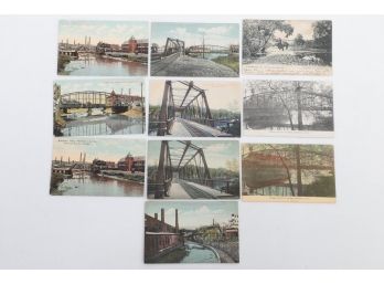 Grouping Waterbury, Conn. Bridges Postcards