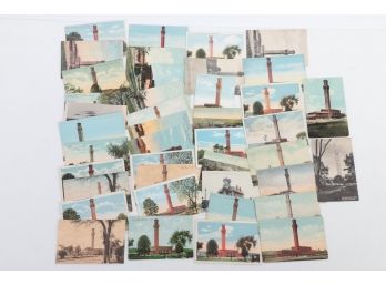 Lot Waterbury, Conn. Clock Tower & Railroad Station Postcards
