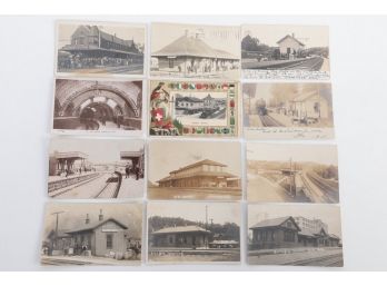 Grouping RPPC's Various States Town Train Stations