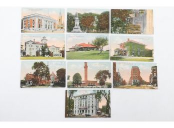 Grouping Miniature Waterbury, Conn. Postcards