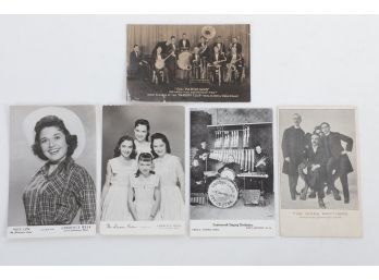 Grouping Entertainment Personalities Postcards Most RPPC
