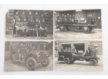 Grouping Fire Department And Related Postcards