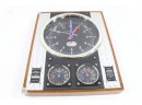 Lindbergh Airfield Wall Clock With Temp/Humidity Spirit Of St Louis Collectible