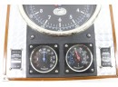 Lindbergh Airfield Wall Clock With Temp/Humidity Spirit Of St Louis Collectible
