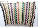 Vintage Hand Crochet Blanket 1960s Good Pattern