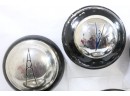 Group Of 8 1930's Ford V8 Dog Dish Hubcaps