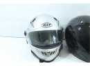 Pair Of Used Motorcycle Helmets Bilt & Vega