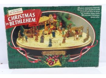 Mr. Christmas 1997 CHRISTMAS IN BETHLEHEM Animated Nativity Complete