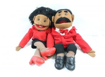 Pair Of Black Ventriloquist Muppet Dolls