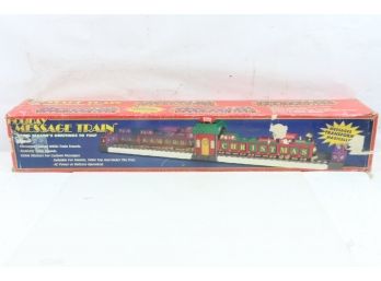 Vintage Holiday Message Train Sounds Changing Letters 36 Animated Christmas