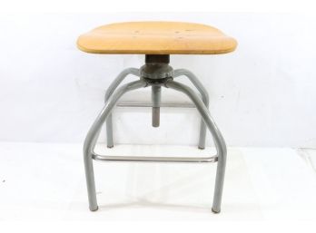 Vintage Industrial Drafting Chair Stool