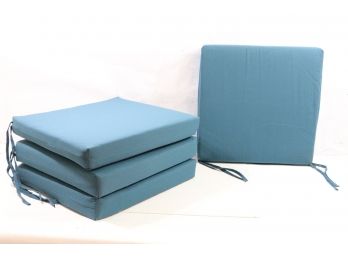 Set  Of 4 Blazing Needles 20' Twill Seat Cushions New