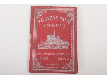 Early 1900 Map 'Monuments Et Vues Des Environs De Pariz' Monuments And Views Around Paris