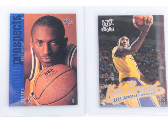 Kobe Bryant Rookie Basketball Card Lot Of 2 RC 96 97 Fleer Ultra And 96 97 Sp