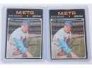 Lot Of 2 1971 Tom Seaver Topps Baseball Cards