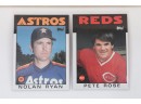 1986 Topps Baseball Card Set With Star Like Nolan Ryan And Pete Rose