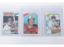 Lot Of 3 Older Baseball Cards Reggie Jackson Dale Murphy And Alan Trammell