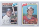 Lot Of 3 Older Baseball Cards Reggie Jackson Dale Murphy And Alan Trammell