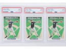 1993 Topps Derek Jeter Rookie Card #98 LOT OF 3 All Graded PSA 9 Mint Condition Baseball Cards