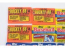 Lot 0f Mini Factory Sealed Sticker Packs 3 1988 O-Pee_chee Hockey 6 1989 Topps Stickers 5 1988 Topps Stickers