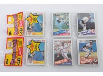 Lot Of 2 1985 Baseball Rack Packs With Strawberry And Mattingly On Top Factory Sealed