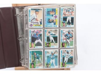 1984-1986 New York Mets Cards In Binder Including 1984 Topps Strawberry 1984 Topps Traded Gooden
