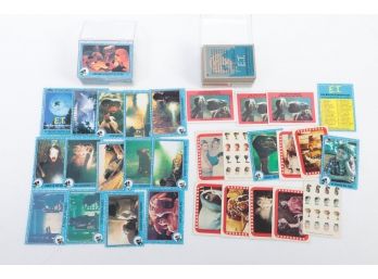 Lot Of 2 Complete ET Trading Card Sets With Cards 1-87 And 12 Stickers In Each