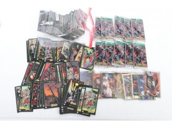 Lot Of Spawn Trading Cards 1995 Plus 10 Factory Sealed Packs Plus Chase Cards