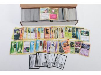 Lot Of Pokemon Cards With Commons Cards Energy Cards And Redemption Online Code Cards