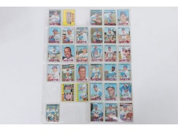 Lot Of 1967 New York Mets Baseball Cards Including McGraw And Jones