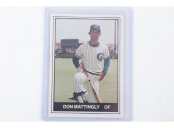 Don Mattingly Columbus Clippers Minor League Baseball Card 1982