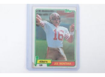 1981 Topps #216 Joe Montana Rookie Card RC HOF Football Card 49ers