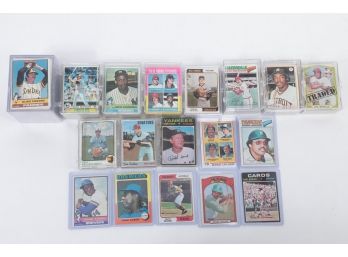Lot Of 1970-1979 Topps Baseball Card With HOF And Stars Hank Arron Dale Murphy Rookie Pete Rose Jackson Gibson
