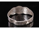 Sterling Silver And 14k Gold - Hammered Greek / Roman Cuff Bracelet