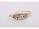 14k And 18k Gold Diamond Engagement Ring