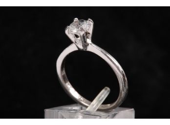 Sterling Silver Engagement Ring